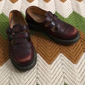 Red Mary Jane doc Martens